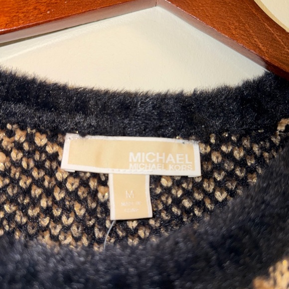 Michael Kors Black and Cream Polka Dot Sweater - Picture 6 of 8